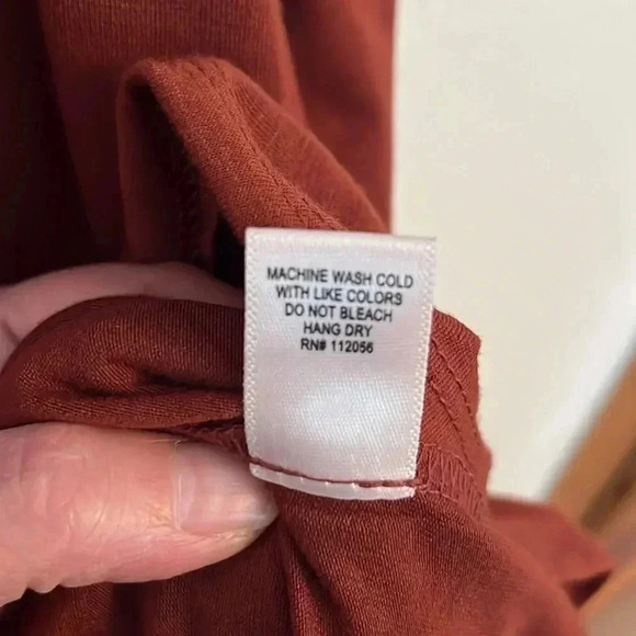 Zenana plus size, A-line dress, short sleeve, rust color, side pockets, nwt - Picture 6 of 6